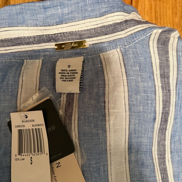 Magaschoni Linen Shirt MIDI Dress - Picture 2 of 10